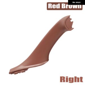 BMW 5シリーズ F10 F11 黒車内側 インテリア ハンドル インナードア パネル プルトリム カバー - Red Brown Right