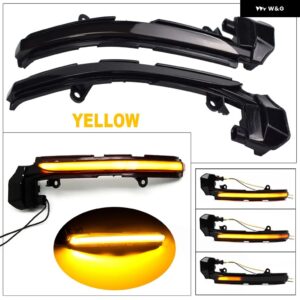 ジャガー ダイナミック ウィンカー LED バックミラー 表示フラッシュ XE XF XJ F-TYPE XK XKR I-PACE X250 X - Yellow