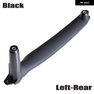 BMW 車右左 インナードア パネル ハンドルプルトリム カバー インテリア E70 X5 E71 E72 X6 SAV 2007-2013 - Black-Left-Rear