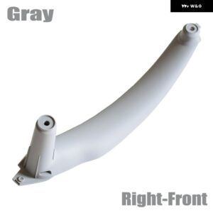 BMW 車右左 インナードア パネル ハンドルプルトリム カバー インテリア E70 X5 E71 E72 X6 SAV 2007-2013 - Gray-Right-Front