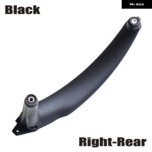 BMW 車右左 インナードア パネル ハンドルプルトリム カバー インテリア E70 X5 E71 E72 X6 SAV 2007-2013 - Black-Right-Rear