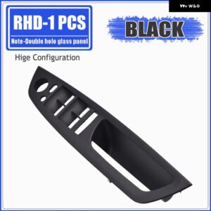 BMW 車 インナードア パネル ハンドルプルトリム カバー E70 X5 E71 E72 X6 2007-2013 カー - RHD Black