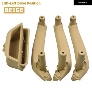 BMW インナードア インナードア ハンドルプル ABS トリム X3 X4 F25 F26 2010-17 ブラック - Beige 4pcs