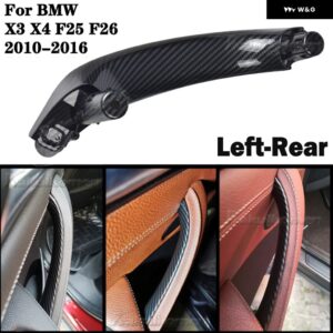 BMW インナードア インナードア ハンドルプル ABS トリム X3 X4 F25 F26 2010-17 ブラック - CF--Left-Rear