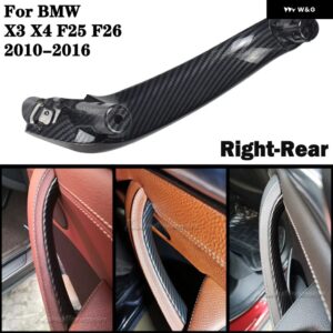 BMW インナードア インナードア ハンドルプル ABS トリム X3 X4 F25 F26 2010-17 ブラック - CF-Right-Rear