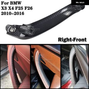 BMW インナードア インナードア ハンドルプル ABS トリム X3 X4 F25 F26 2010-17 ブラック - CF-Right-Front