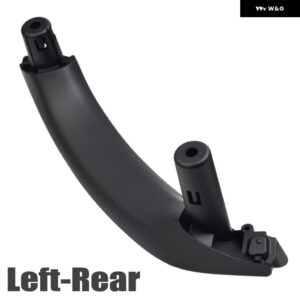 BMW インナードア インナードア ハンドルプル ABS トリム X3 X4 F25 F26 2010-17 ブラック - Black-Left-Rear