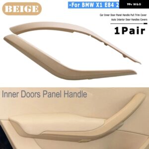 BMW X1 E84 X1 16D/16I/18D/20D/23D 2008-2016 ブラック/車内ドア インナーハンドル パネル プルトリム カバー 51412991777 - Beige 2PCS