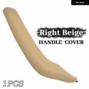 BMW X3 X4 F25 F26 2010-2016 車内助手席ドアハンドルグラブブラックレザー カバー トリム 交換 - 1-Right-Beige