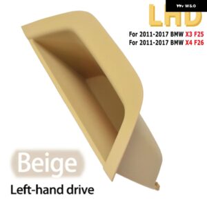 BMW 車 インテリア インナードア ハンドルプルトリム 互換性 F25 F26 X3 X4 2011-2017 フロント左側 - Beige-LHD