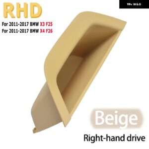 BMW 車 インテリア インナードア ハンドルプルトリム 互換性 F25 F26 X3 X4 2011-2017 フロント左側 - Beige-RHD