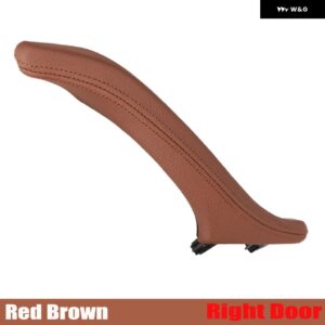 BMW インナーハンドル インテリア ドアパネル プルトリム カバー リア F10 F18 5シリーズ 2010-2017 交換部品 - Red-Brown-Right-LHD