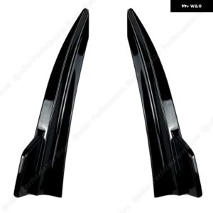 BMW グロスリアバンパー カナードベント M-PACK サイドスプリッター 3シリーズ G20 320E 330E 318I 320I 325I 330I 340I 2019-2022 - Gloss Black Splitter