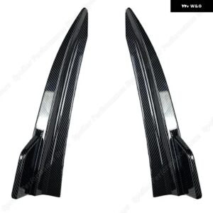 BMW グロスリアバンパー カナードベント M-PACK サイドスプリッター 3シリーズ G20 320E 330E 318I 320I 325I 330I 340I 2019-2022 - Carbon Look Splitter