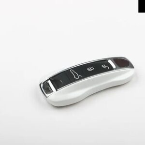 ポルシェ パナメーラ 17+ カイエン 2018+ リモート FOB キーケース シェル カバー ABS レッド ブルー ブラック ホワイト - White