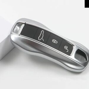 ポルシェ パナメーラ 17+ カイエン 2018+ リモート FOB キーケース シェル カバー ABS レッド ブルー ブラック ホワイト - chrome