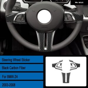 BMW Z4 E85 37834 カーボン インテリア ステアリングホイール カバー トリム ステッカー - G5