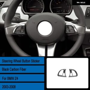 BMW Z4 E85 37834 カーボン インテリア ステアリングホイール カバー トリム ステッカー - G1