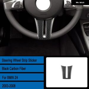 BMW Z4 E85 37834 カーボン インテリア ステアリングホイール カバー トリム ステッカー - G3