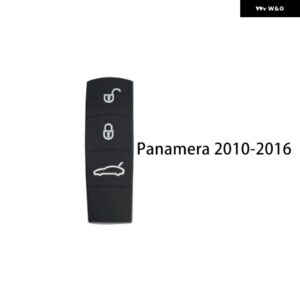 ポルシェ 交換用ゴムボタン 9YA カイエン 971 パナメーラキーシェル 3 ボタン リモートキーフォブケースゴムパッド リモートキー - b