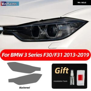 BMW スモークブラック TPU ステッカー ヘッドライト フィルム F40 F22 F44 F30 F31 G20 F34 F32 F36 F10 G30 F06 F07 F12 F01 G11 - F30 31 13-19