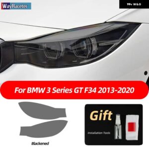 BMW スモークブラック TPU ステッカー ヘッドライト フィルム F40 F22 F44 F30 F31 G20 F34 F32 F36 F10 G30 F06 F07 F12 F01 G11 - F34 13-On