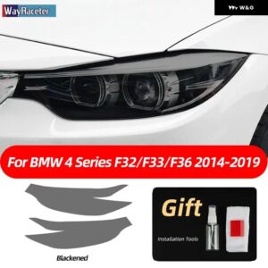 BMW スモークブラック TPU ステッカー ヘッドライト フィルム F40 F22 F44 F30 F31 G20 F34 F32 F36 F10 G30 F06 F07 F12 F01 G11 - F32 33 36 14-19