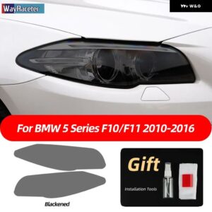 BMW スモークブラック TPU ステッカー ヘッドライト フィルム F40 F22 F44 F30 F31 G20 F34 F32 F36 F10 G30 F06 F07 F12 F01 G11 - F10 11 10-16