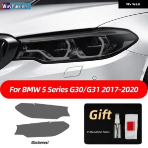 BMW スモークブラック TPU ステッカー ヘッドライト フィルム F40 F22 F44 F30 F31 G20 F34 F32 F36 F10 G30 F06 F07 F12 F01 G11 - G30 31 17-20