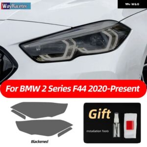 BMW スモークブラック TPU ステッカー ヘッドライト フィルム F40 F22 F44 F30 F31 G20 F34 F32 F36 F10 G30 F06 F07 F12 F01 G11 - F44 20-On