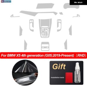 BMW 車内中央コンソール ギア ダッシュボード ナビゲーション画面フィルム X5 G05 2019-21 M50I M コンペティション - Right hand drive 3