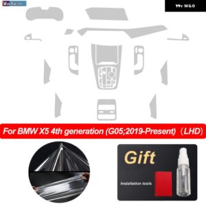 BMW 車内中央コンソール ギア ダッシュボード ナビゲーション画面フィルム X5 G05 2019-21 M50I M コンペティション - Left hand drive 3