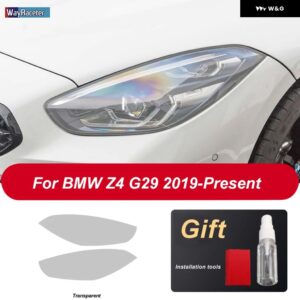 BMW 2個 ヘッドライト フィルム ヘッドランプ 修復クリア黒 TPU ステッカー Z4 E89 G29 2009-ON - 2018-On T
