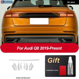 アウディ ヘッドライト フィルム修復 テールライト クリア黒 TPU ステッカー Q8 S8 RSQ8 2019 2020 - Taillight Q8 G