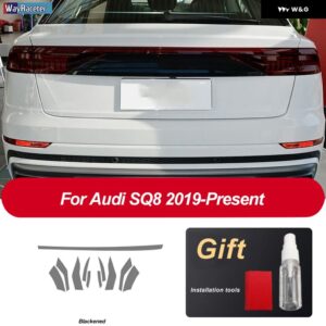 アウディ ヘッドライト フィルム修復 テールライト クリア黒 TPU ステッカー Q8 S8 RSQ8 2019 2020 - Taillight SQ8 B