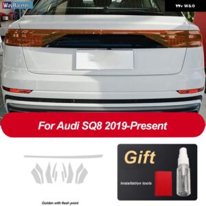 アウディ ヘッドライト フィルム修復 テールライト クリア黒 TPU ステッカー Q8 S8 RSQ8 2019 2020 - Taillight SQ8 G