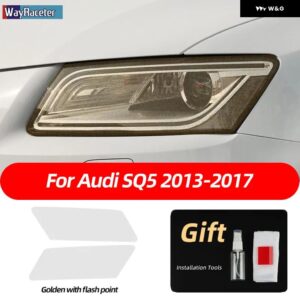 アウディ 2個 ヘッドライト フィルムクリアスモークブラック TPU ステッカー Q5 2009-ON SQ5 8R 年度 2021 2022 - SQ5 13-17 G