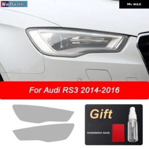 アウディ 2個 フロントライトクリア TPU ステッカー ヘッドライト フィルム RS3 8V RS4 B8 B9 RS5 RS6 RS7 TTRS - RS3 2014-2016
