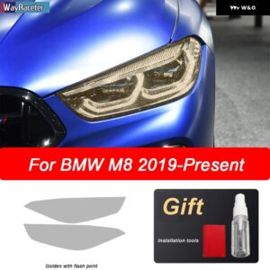 BMW ヘッドライト フィルムビニールクリア黒 TPU ステッカー M8 ビレット F93 F91 F92 GTE - Golden