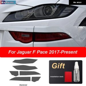 ジャガー ヘッドライト フィルム テールライト クリア TPU ステッカー F ペース 2017-20 - The whole set B