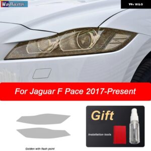ジャガー ヘッドライト フィルム テールライト クリア TPU ステッカー F ペース 2017-20 - Headlight G