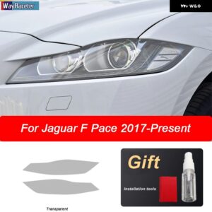 ジャガー ヘッドライト フィルム テールライト クリア TPU ステッカー F ペース 2017-20 - Headlight T