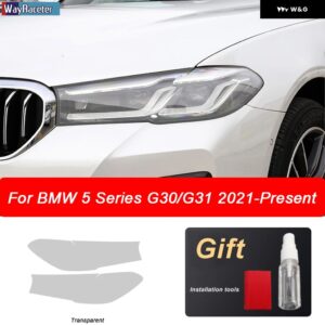 BMW フロントライトクリア TPU ステッカー ヘッドライト フィルム F30 G30 G20 F40 F22 F32 F10 G32 G11 G15 F34 F07 F36 - G30 G31 2020-