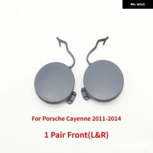 ポルシェ フロントリアバンパー 牽引フックカバー キャップ カイエン 2011-14 - 1 Pair Front
