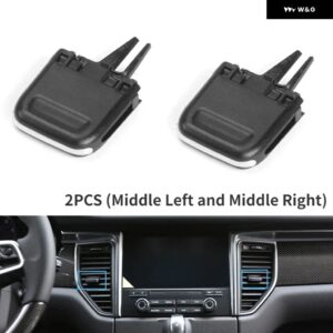 ポルシェ フロントリア A/C ベント クリップキット 空調アウトレットタブクリップ マカン 2014-16 - 2PCS Middle