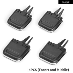 ポルシェ フロントリア A/C ベント クリップキット 空調アウトレットタブクリップ マカン 2014-16 - 4PCS Fronrt Middle