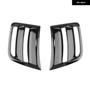 スバル フロントバンパー サイドエアベント カバー インプレッサ WRX ST/WRX 2009-2014 カーボンルック/ フェンダー インテ - Glossy Black