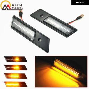 BMW 点滅 シーケンシャル ダイナミック ウィンカーサイド マーカー ランプ E32 E34 E36 LED ライト 1990-1996 M3 M5 3 5 7シリーズ - Dynamic Crystal