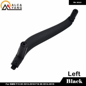 BMW F15 X5 2013-2018 インナードア プルハンドルトリム カバー 51417292243 51417292244 F16 X6 2014-2019 - BLACK LEFT