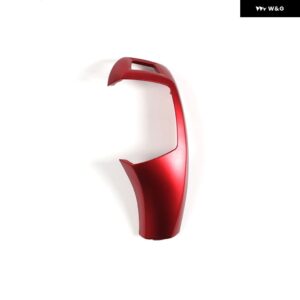 BMW カーボンシフトレバーカバー X5 X6 E70 E71 2008-2014 オート ギアシフト レバーノブカバー 交換 - LHD red